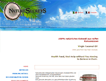 Tablet Screenshot of naturesecrets.ch